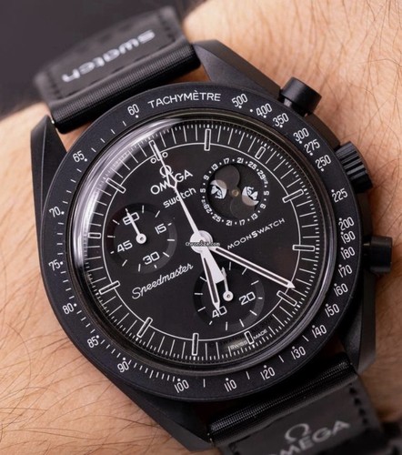 Omega swatch speedmaster - x,