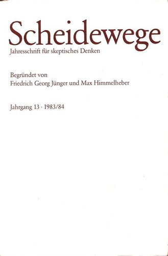 Scheidewege jahrgang - 13,