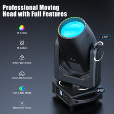 Fascio LED 250 W 18 GOBO testa