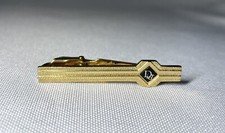 Autentico [bellissimo] Dior Cravatta Clip Logo e Striscia Oro Nero Bar Spilla...