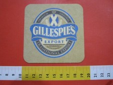 B1 SOTTOBICCHIERE BIRRA BEER MAT BIER COASTER PILSNER GB SCOZIA GILLESPIE'S