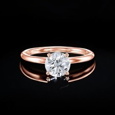 Anello oro rosa 18 kt taglio