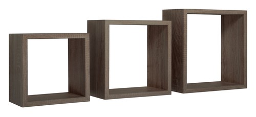 Set mensole parete cubo - set,