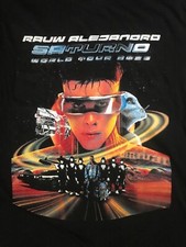 T-SHIRT RAUW ALEJANDRO SATURNO WORLD TOUR 2023 NUOVA TAGLIA MEDIA NERA
