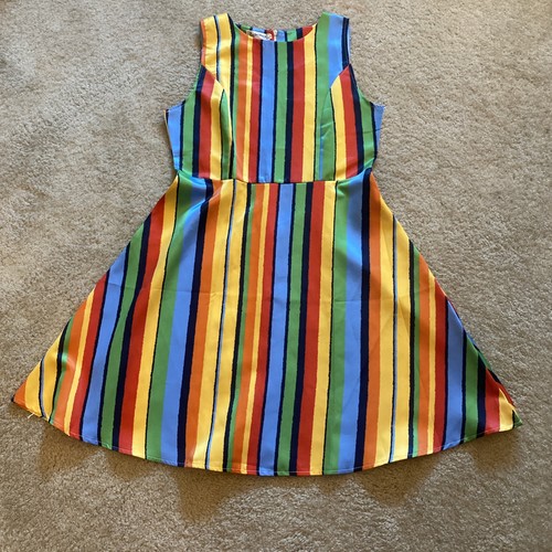 Abito righe multicolore - abito,