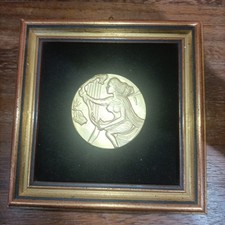 BASSORILIEVO SALVADOR DALÌ BRONZO PLACATO ORO 24K "LA MUSICA" VINTAGE RARO