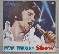 ELVIS PRESLEY SHOW Italian LP 5.1971 RCA VICTOR ITALY Orange labels