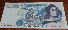 CARTAMONETA  500.000  LIRE SERIE AA