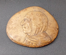 PIETRA SCOLPITA SAVONAROLA OGGETTO ANTICO DA WUNDERKAMMER SCULTURA