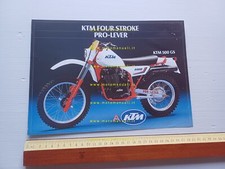 KTM 500 XC Pro-Lever depliant originale tedesco
