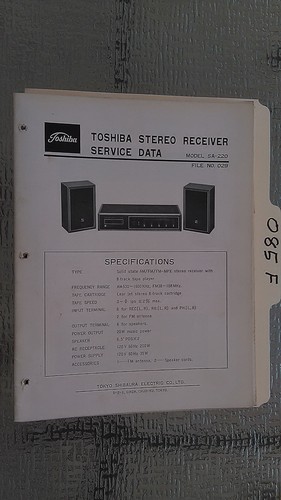 Toshiba 220 manuale di - sa-220,