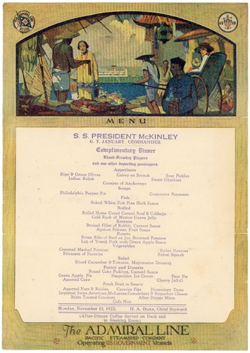 1922 presidente mckinley - s.s.,