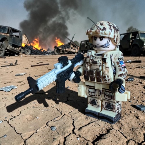 Minifigure soldatino militare