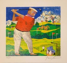 Pino Procopio serigrafia Golf