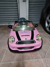 Mini Cooper 6V Auto Elettrica Ragazze Rosa