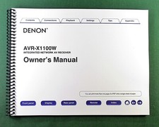 Denon AVR-X1100W Instruction