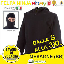 Felpa Diabolik Ninja Ultras Stadio Passamontagna Ninja Cappuccio Softair Italy