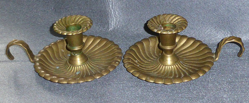 Superb pair antique chamber - pair,