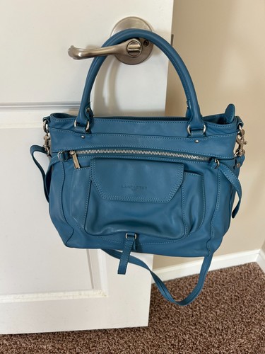Borsa lancaster pelle blu - in,