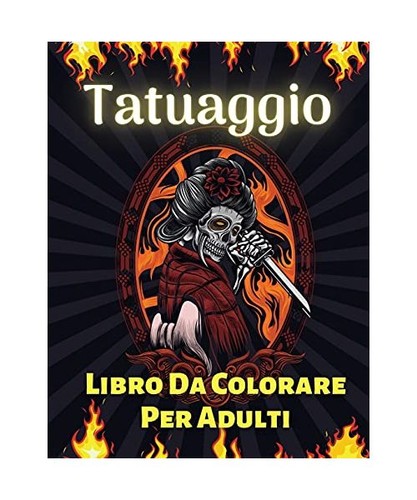 Tatuaggio libro colorare - libro,