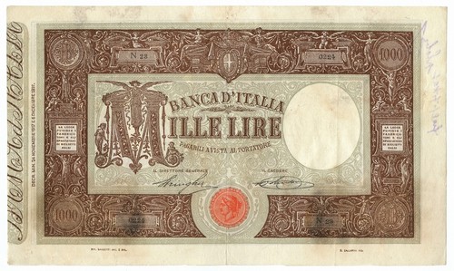 1000 lire falso epoca - 1000,