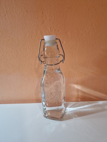 Bottiglia vetro con tappo - vetro,