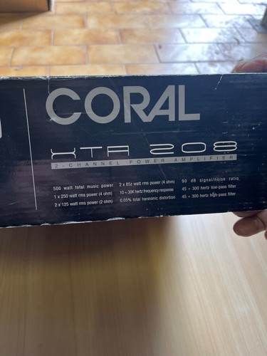 Coral xta208 canali - canali, 500w