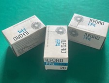ILFORD FP4, pellicola B/N 24x36, lotto 3 Rullini scaduti 03/1980