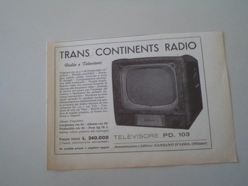 Advertising pubblicità 1954 - pubblicità,
