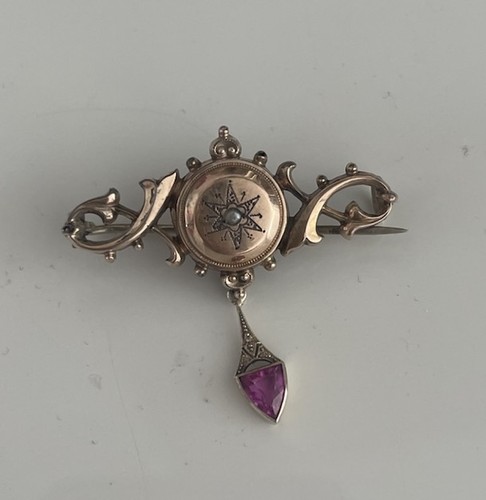 Spilla antica biedermeier - spilla,