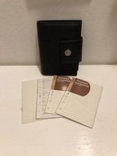 Agenda Bulgari in pelle saffiano nero Bvlgari con chiusura in argento