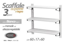 SCAFFALE DA PARETE 3 MENSOLE