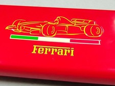 Prestigiosa penna stilografica Pigna originale "Ferrari" con astuccio in metallo