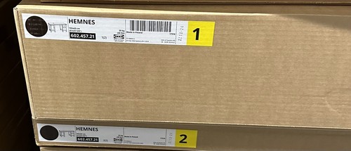 Ikea hemnes desk black - ikea, black-brown