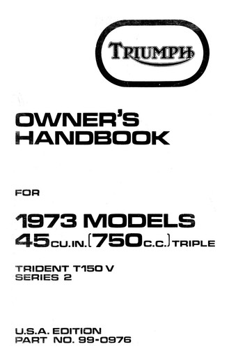 1973 triumph trident - (1297),