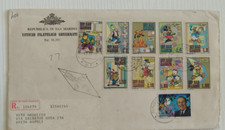 ba426  Busta I°giorno repubblica di san marino 10 francobolli personaggi Disney