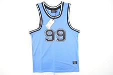 WESC LIGHT BLUE MEDIUM 99 BASKETBALL JERSEY TANK TEE TSHIRT MENS NWT NEW