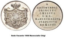 Sede Vacante 1958 medaglia in argento Maresciallo Chigi