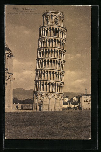 Cartolina pisa torre - cartolina,