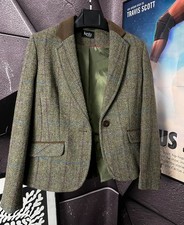 Giacca blazer Harris tweed ventage donna Kesta London 100% lana made in UK