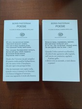Boris Pasternak Poesie Due Volumi Einaudi