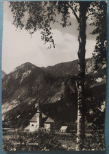BAGNI DI LUSNIZZA - MALBORGHETTO (UDINE) 1959 ANTICA CHIESETTA FOTO CARTOLINA VG