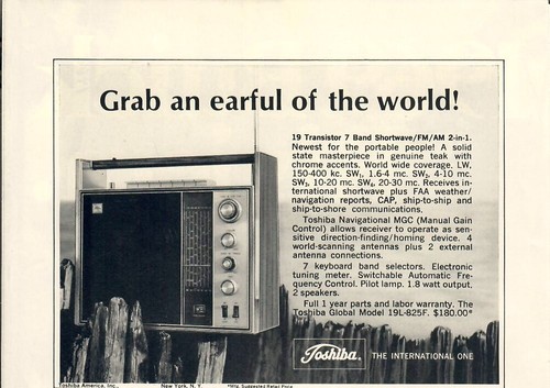 1968 toshiba shortwave - shortwave, radio