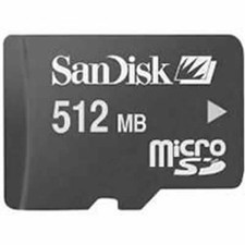MICRO SD SanDisk 512MB memoria
