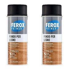 FEROX Fondo per Legno 400 ml, Fondo aggrappante per verniciatura, colore (i5U)