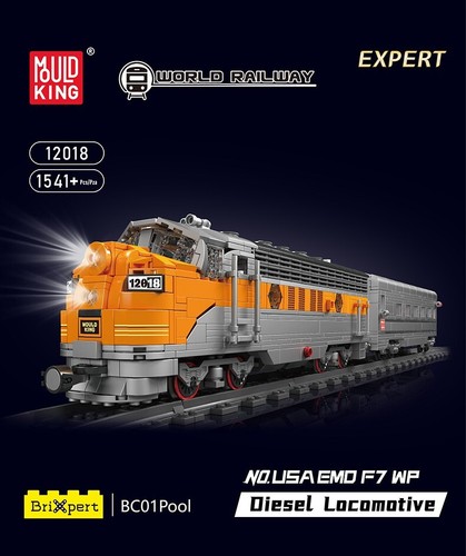 Mould king 12018 locomotiva - king,