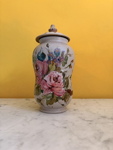 Vaso ceramica con coperchio