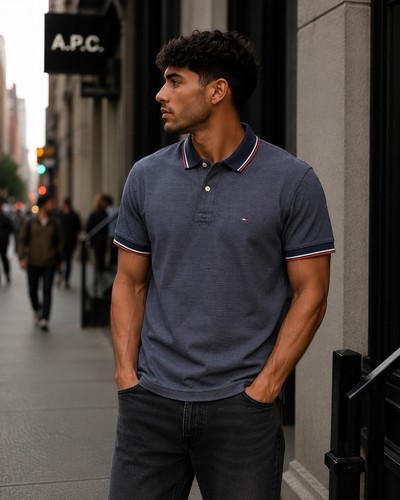 Polo tommy hilfiger blu - polo,