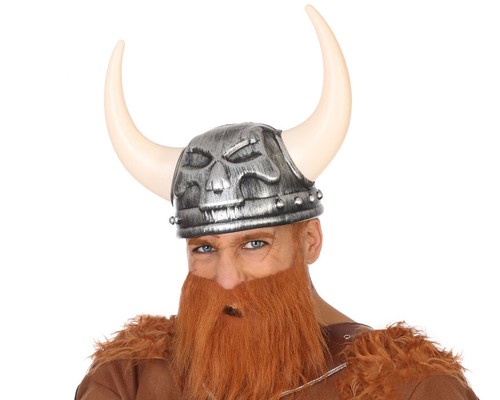 Casco vikingo teschio grigio - casco,