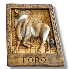 Quadro intagliato nel Legno - Toro - Artista L. Macorig